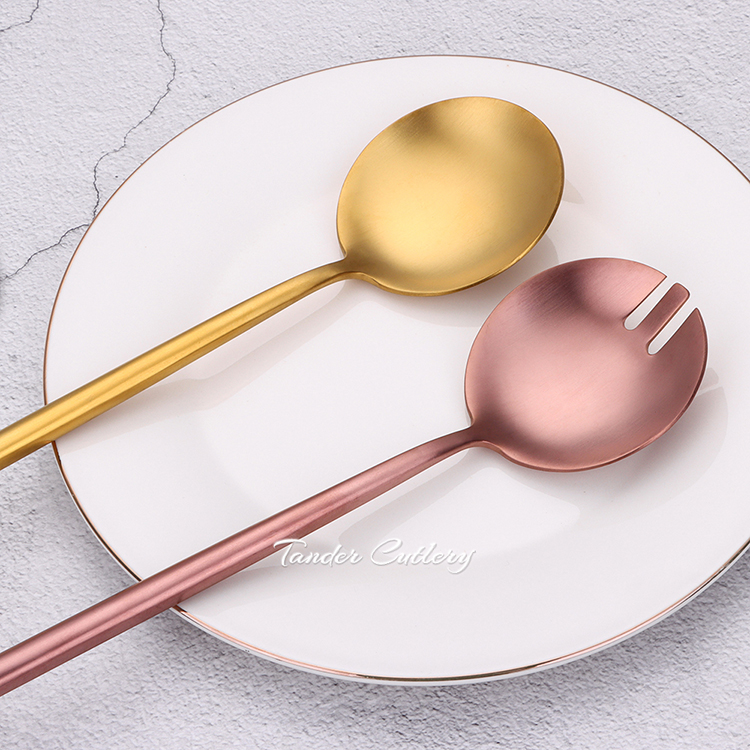TD-41284 Carme serving spoon and fork set